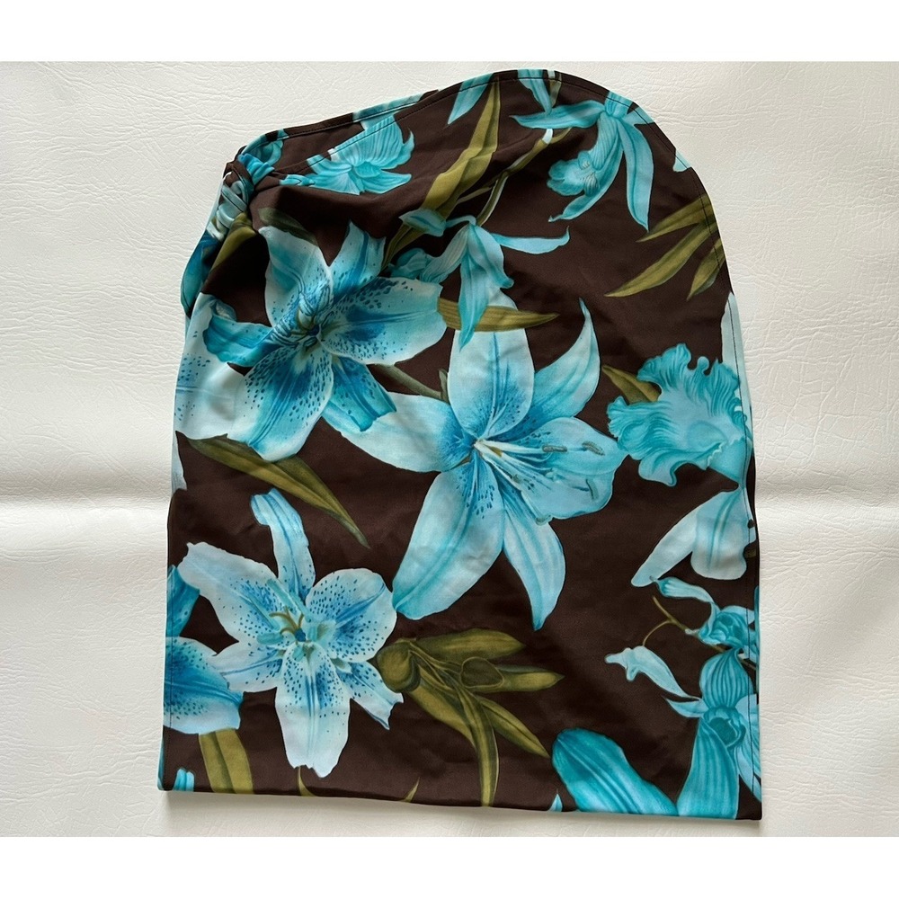 Tommy Bahama Vtg Y2K Sarong Shimmer Hawaiian Tropical Cover Up Skirt Wrap Beach